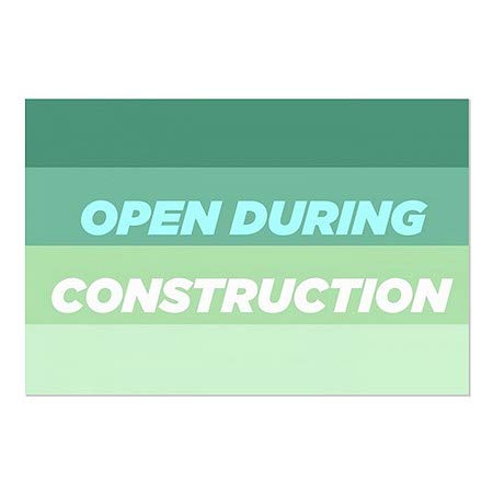 Cgsignlab | פתוח במהלך הבנייה -שיפוע מודרני נצמד חלון | 27 x18